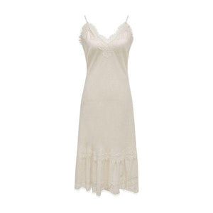 Powder Linen Bias Dress in dove