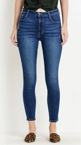 Verona Basic Pocket Skinny Jean in Dark